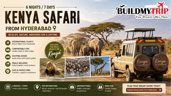 Kenya Safari Cost from Hyderabad 2026 | Price Guide