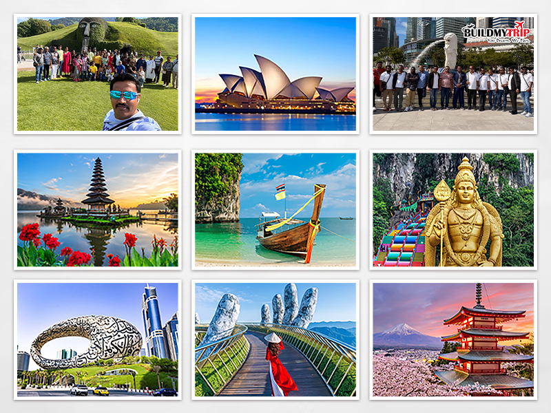 BuildMyTrip destinations collage